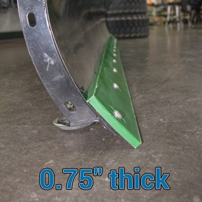 0.75" thick cutting edges